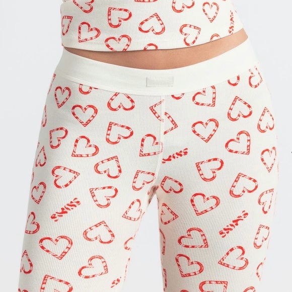 💗NEW IN BAG SKIMS Candy Heart Print Henley and Leggings Set M, L, XL - Picture 3 of 8